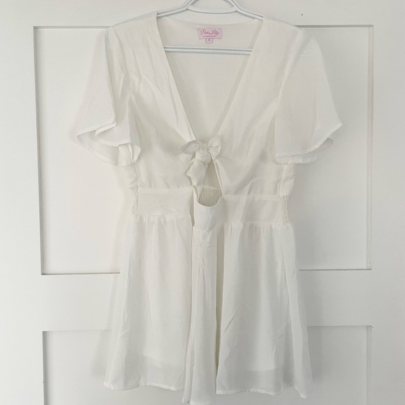 Pink Lily Romper - Picture 2 of 2